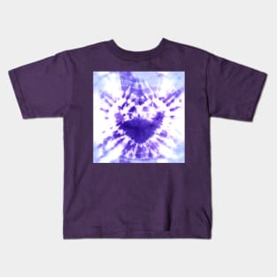 Tie-Dye Purple Heart Kids T-Shirt